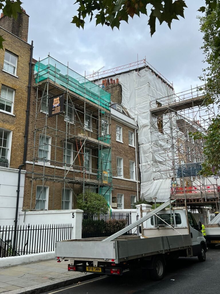 Lincoln's Inn Fields, London - Scaffolding