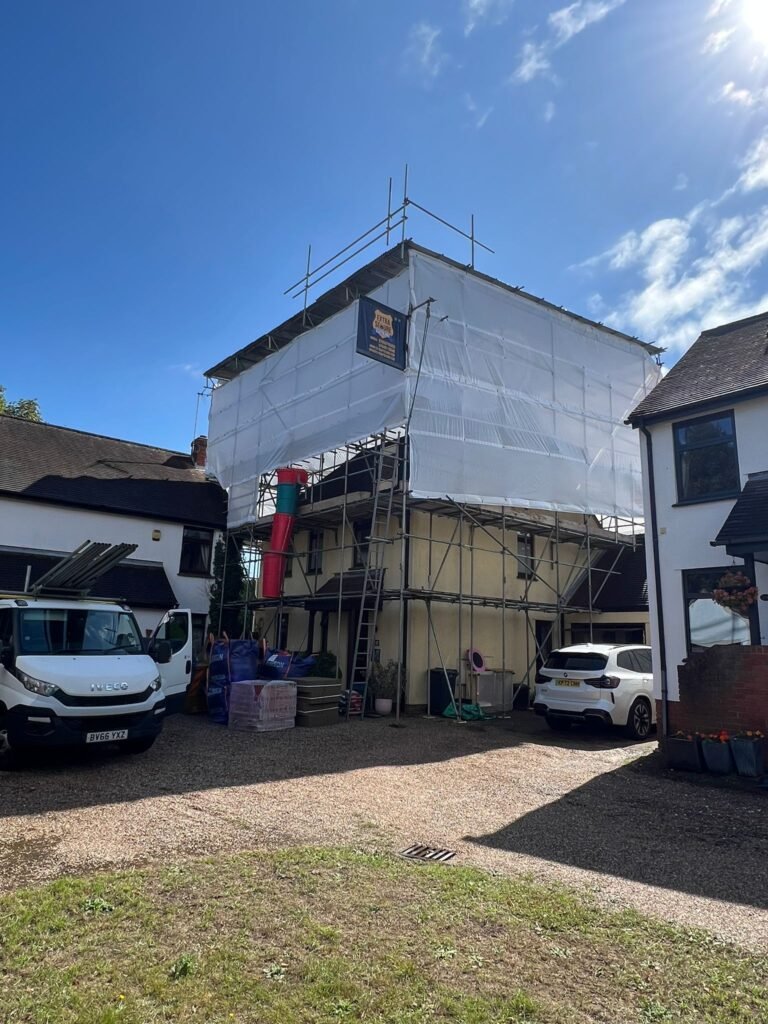 Scaffolding - Temporary roof Avon Way London